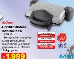 ARZUM AR2037 MİSTOST TOST MAKİNESİ